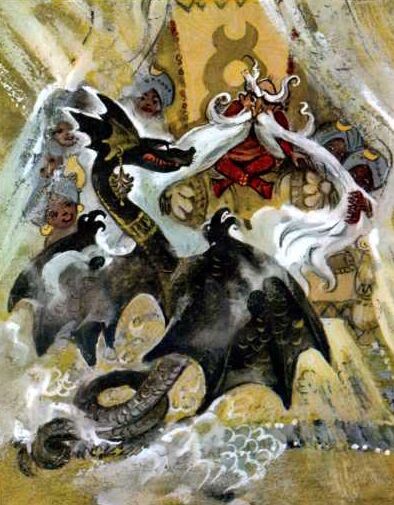 ТОМИК СО СВАЛКИ Белочку помните? В народной сказке никаких белочек. Там две свиньи грызлись, а между ними серебро и золото сыпались.