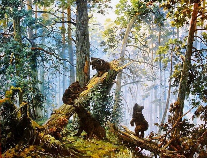 Шишкин. Утро в сосновом бору.