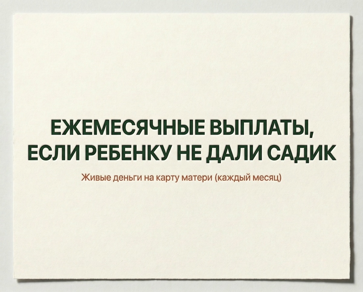 Компенсация за детский сад: как оформить ежемесячную выплату от региона, если места в группе пока нет