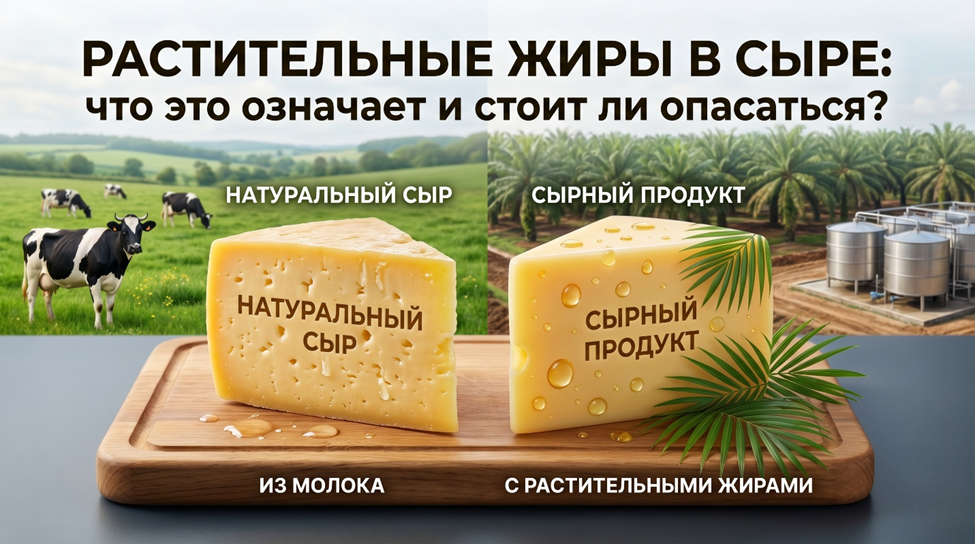 Растительные жиры в сыре
