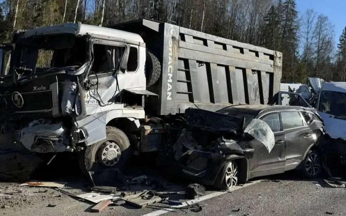 Фура «собрала» четыре машины под ПетербургомМВД: 13 человек пострадали в массовом ДТП c фурами под Петербургом
📷
📷
📷
📷
📷
📷
