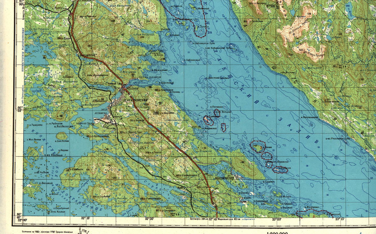 Кандалакшский залив. Ресурс: https://kolamap.ru/