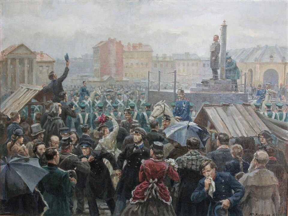 Картина «Гражданская казнь Н. Г. Чернышевского» , Казмичев Ю.М.