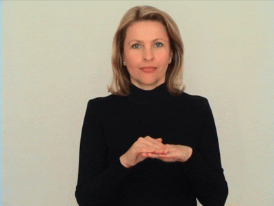 Жест доброе утро.