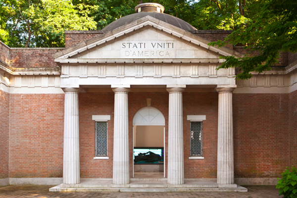 Американский павильон, в котором размещается официальная делегация Соединённых Штатов на время проведения биеннале.