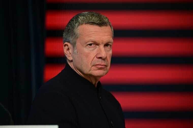 Скрин эфира шоу Владимира Соловьева  