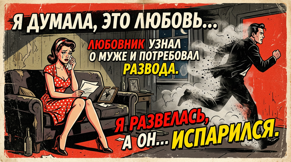 Любовник узнал о муже и потребовал развода
