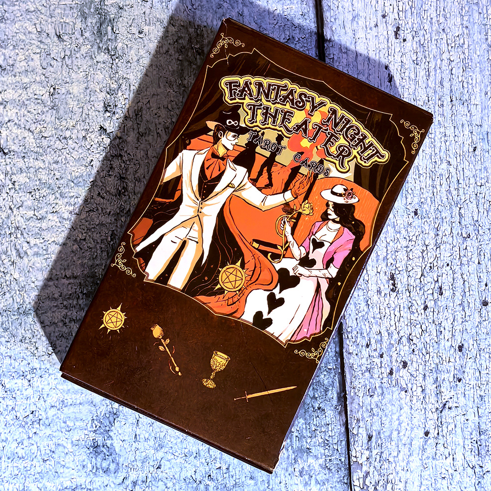 Fantasy Night Theater Tarot: дизайн коробки, пиратское издание (фото моё)
