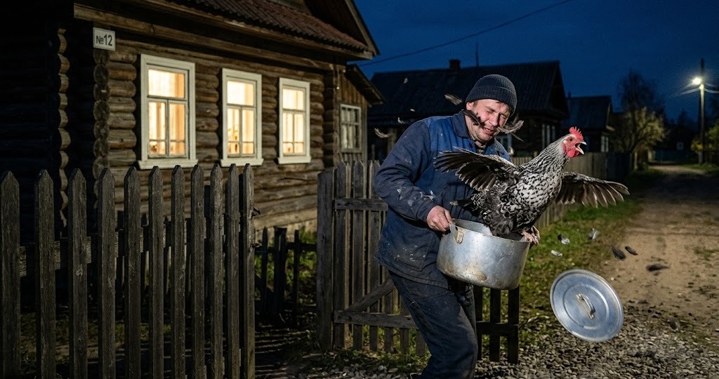 Кража курицы у бабы Тони обернулась позором на весь посёлок. Из серии: "нарочно не придумаешь"