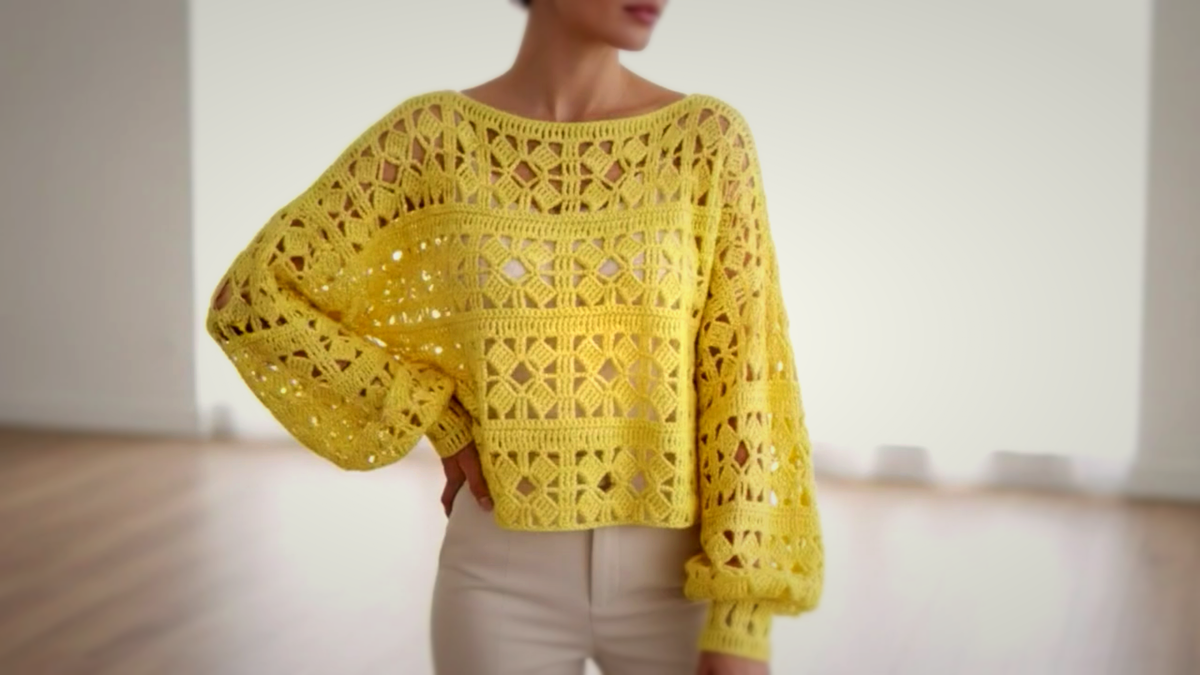 джемпер крючком