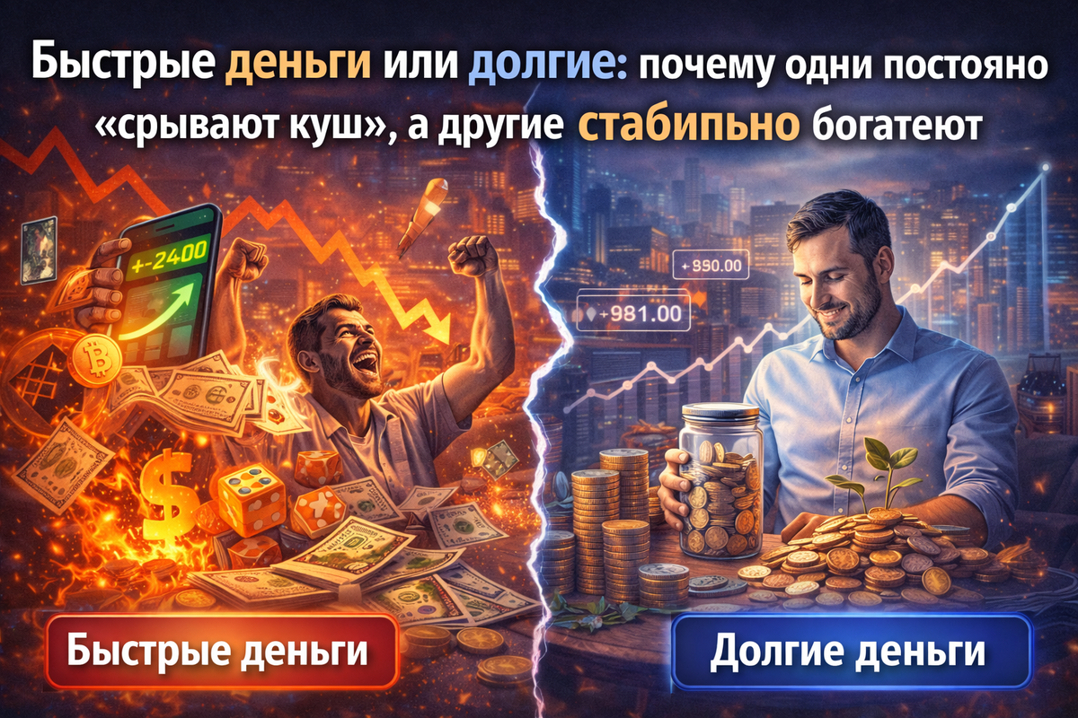 Быстро сорвать куш и разбогатеть или долго копить?