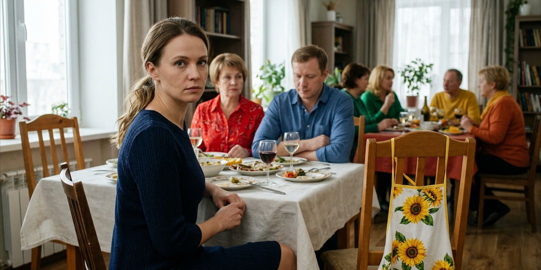 — Ты же всё равно вскакиваешь — муж спокойно объяснил гостям, почему мне за праздничным столом не нашлось стула