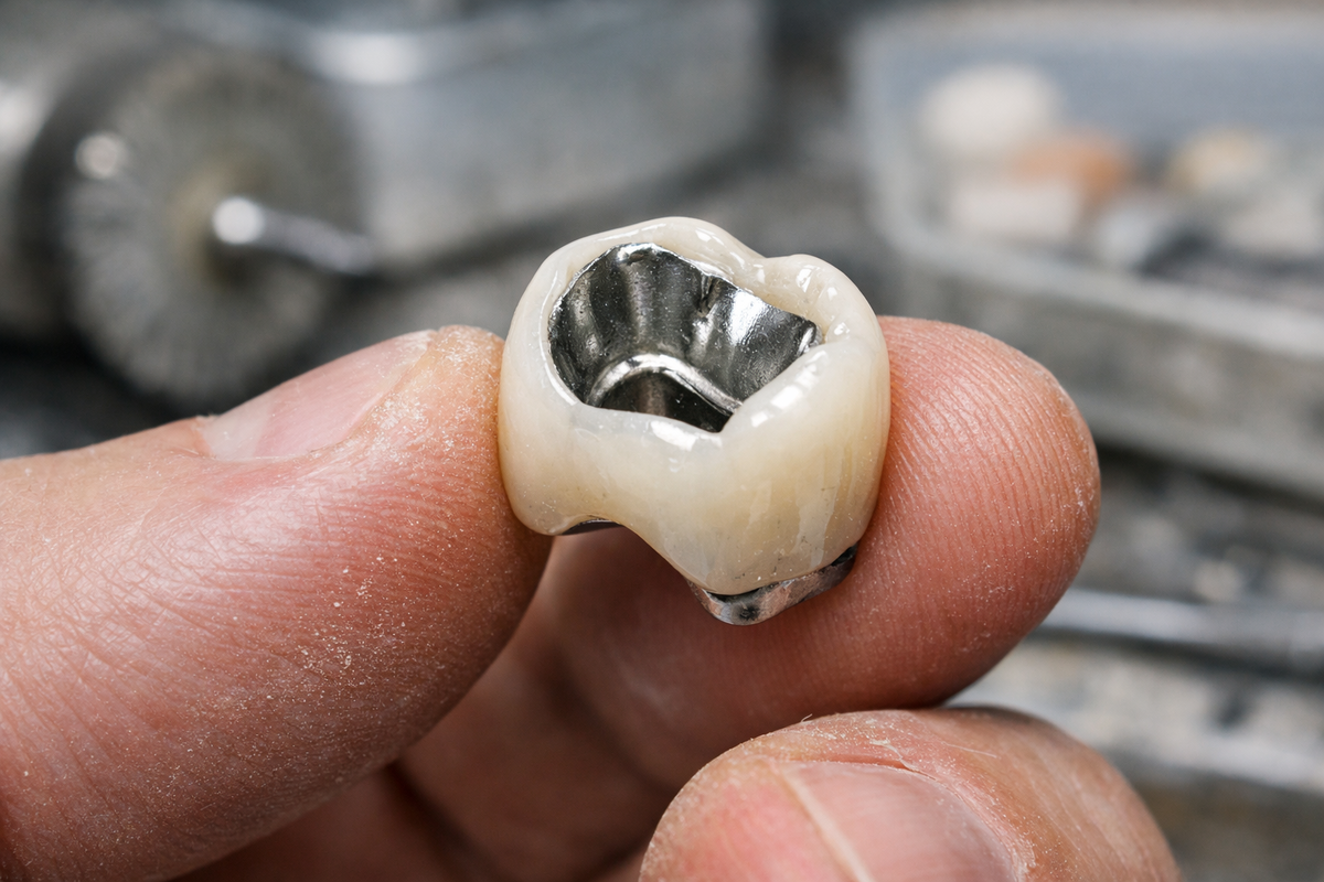 Во всех случаях сравнивается один и тот же материал — металлокерамика