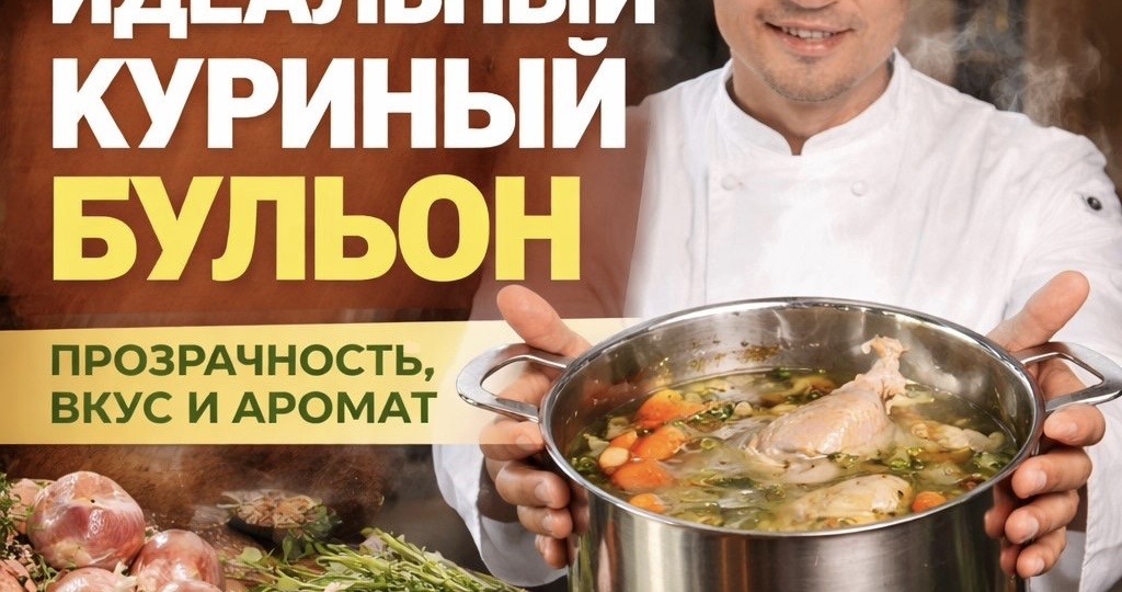 Как сварить идеальный куриный бульон: прозрачность, вкус и аромат