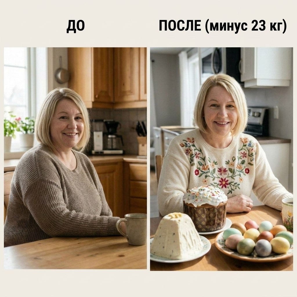 До и после. Минус 23 кг