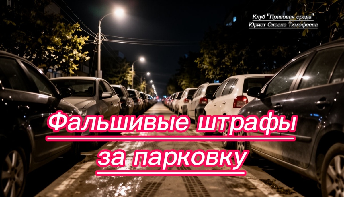 Фальшивые штрафы за парковку. 