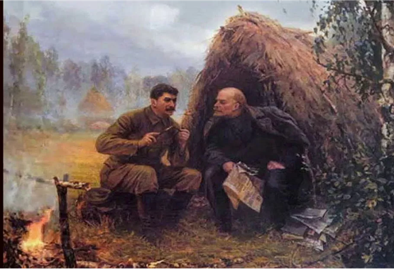 Иван Владимиров. «Ленин и Сталин в Разливе» Фото из открытого доступа
