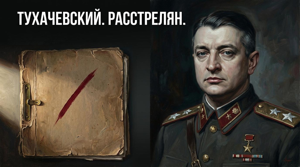 1937 год. Лучший полководец СССР арестован. Обвинение — шпионаж. Доказательства — фальшивые. Историческая визуализация