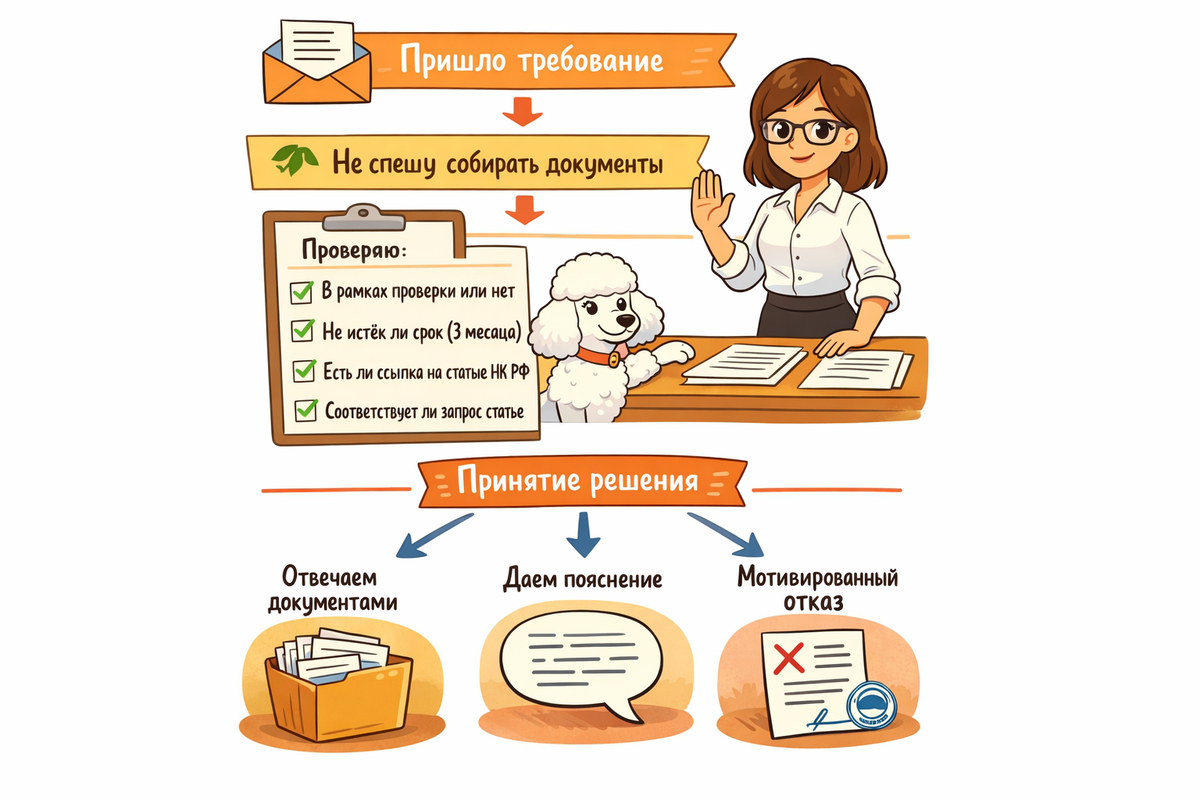 Схема ответа на требования
