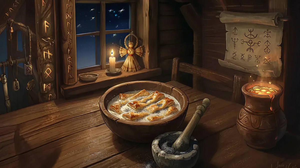 Ламанцы | Замясіць крутое цеста з вады, мукі і цукру. Пры замешванні дадаць каліва солі, цукар – па смаку. Цеста тонка раскатаць, нарэзаць брускамі, выпякаць у печы ці духоўцы.

Прыгатаваць макавую ваду: сцерці ў ступцы замочаны на ноч мак (заліваць кіпнем), дадаючы цукар невялікімі порцыямі (па смаку).

Пакласці гатовыя ламанцы ў макавую ваду.

Гатуюць на куццю.