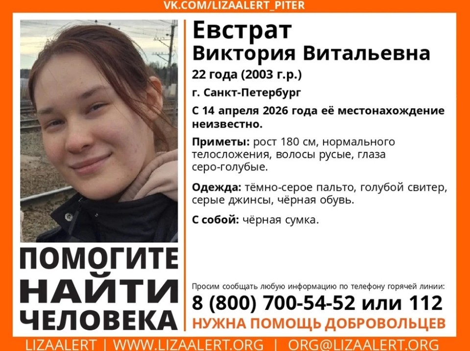    Ориентировка пропавшей Вики. Фото: "ЛизаАлерт"