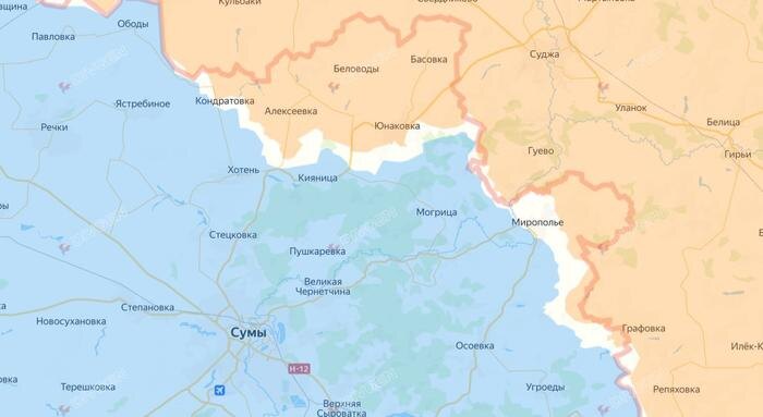 Карта СВО на 21 апреля 2026 года. ВС РФ продвигаются к Сумам по нескольким направлениям. Фото © divgen