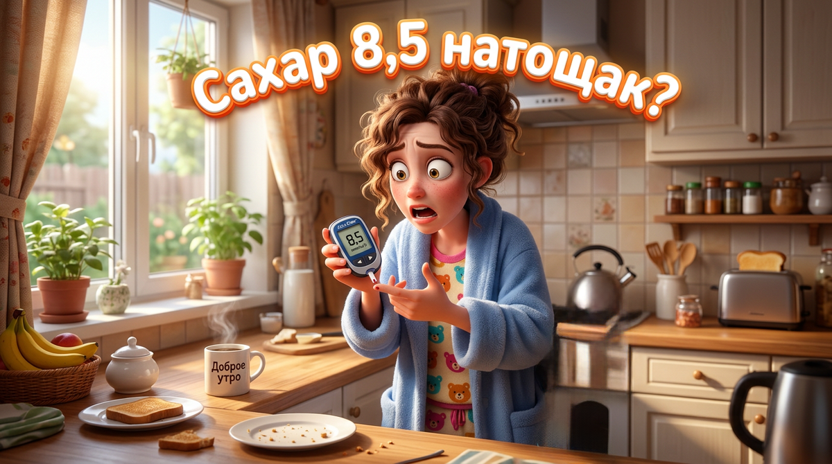 Почему сахар 8.5 утром — хотя вы ничего не ели с вечера? Виновник не там, где вы ищете