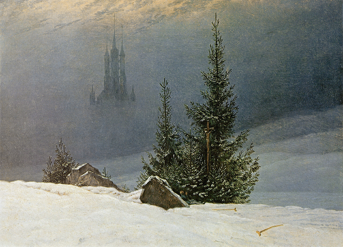 Зимний пейзаж (1811) (Wikipedia Commons).
