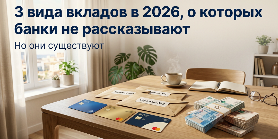 3 вида вкладов в 2026, о которых банки не рассказывают — но они есть