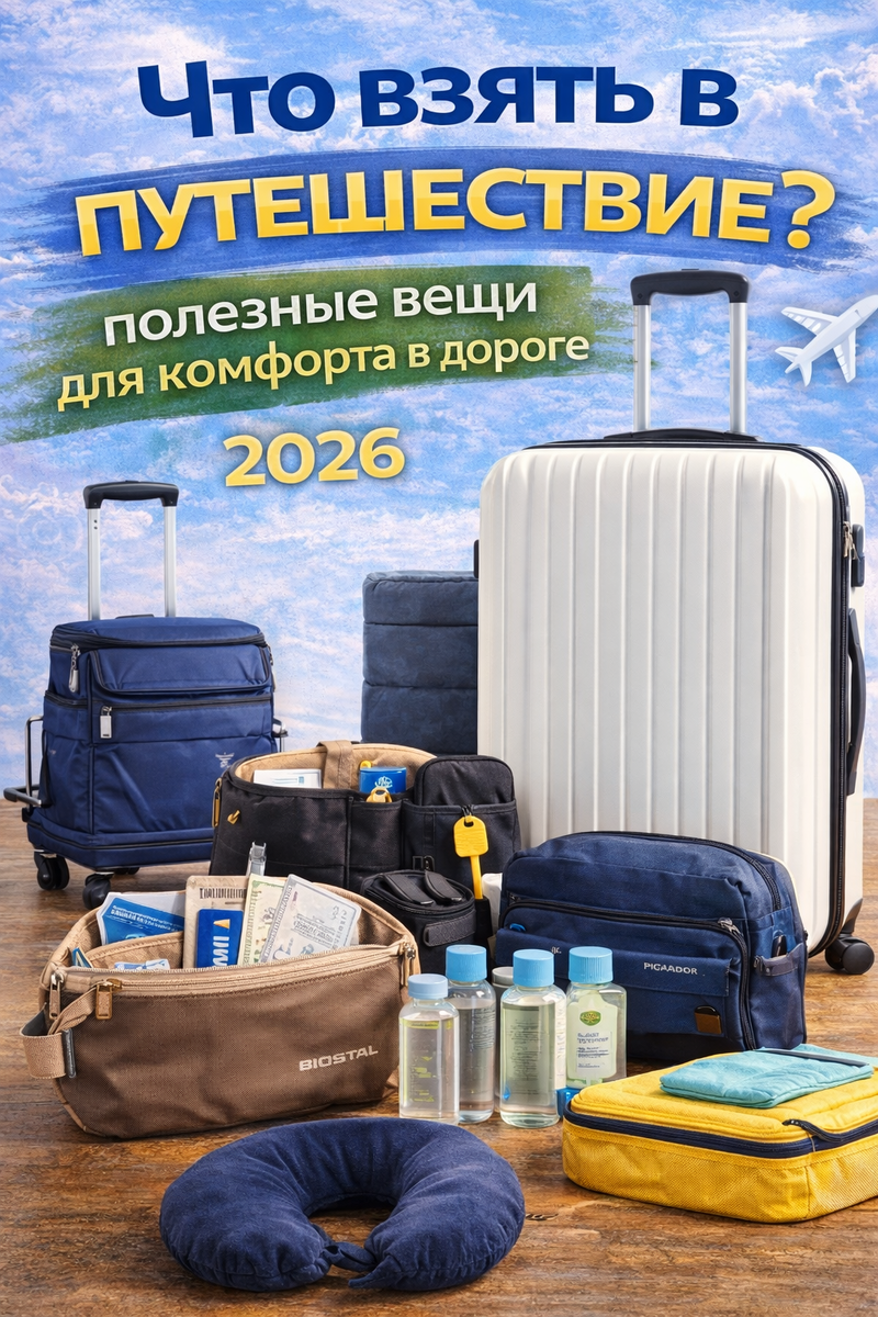 полезные вещи для комфорта в путешествии