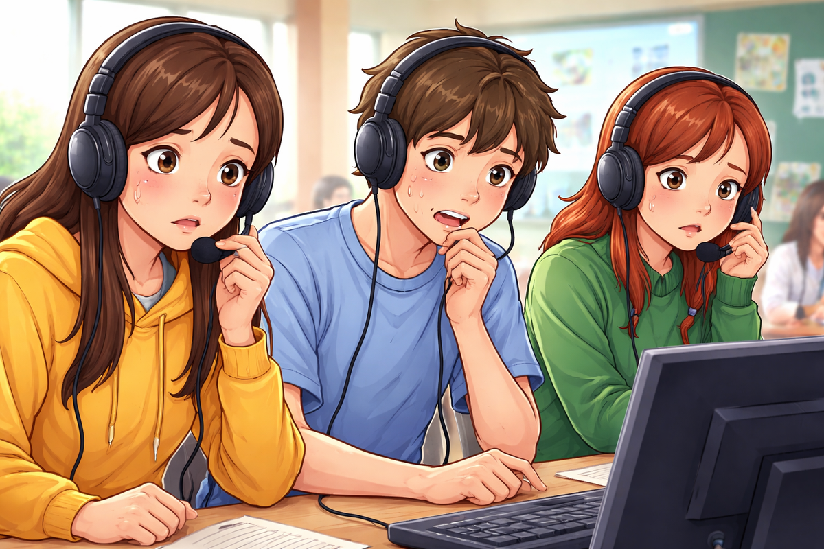 Задание 2 устной части - задание повышенного уровня сложности, так как  ученик не видит сами вопросы, а слышит только их аудио версию