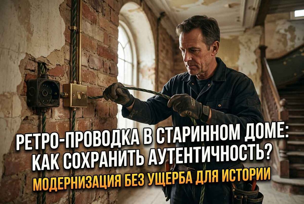 Ретро-проводка в исторических зданиях: сохранение аутентичности при модернизации сетей