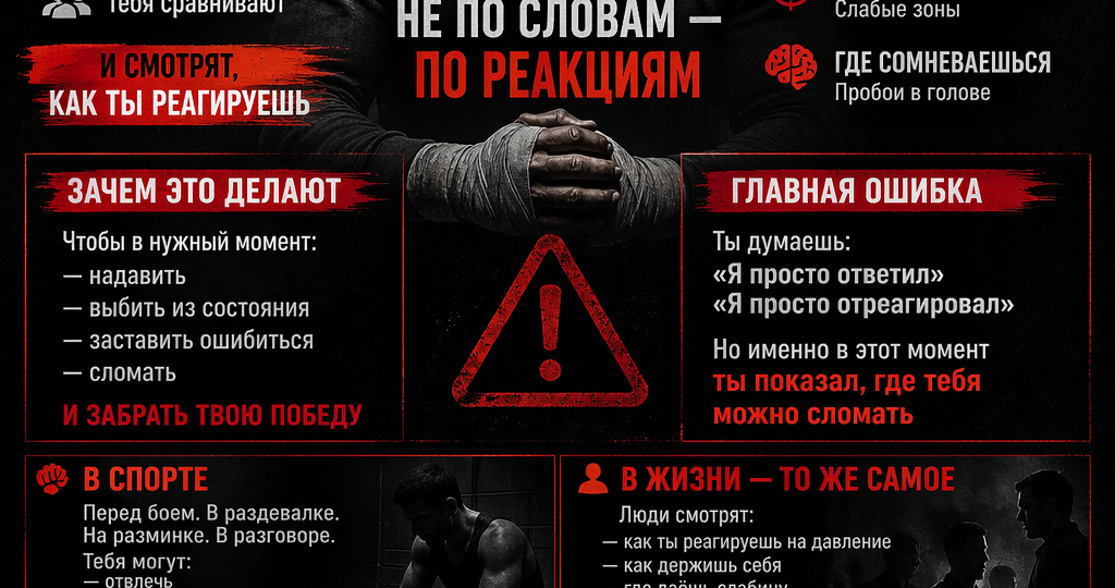 Ты думаешь, что тебя проверяют — тебя уже готовят к поражению.