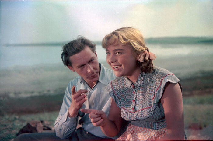    На съемках фильма «Первый эшелон», где зародилась их непростая история.