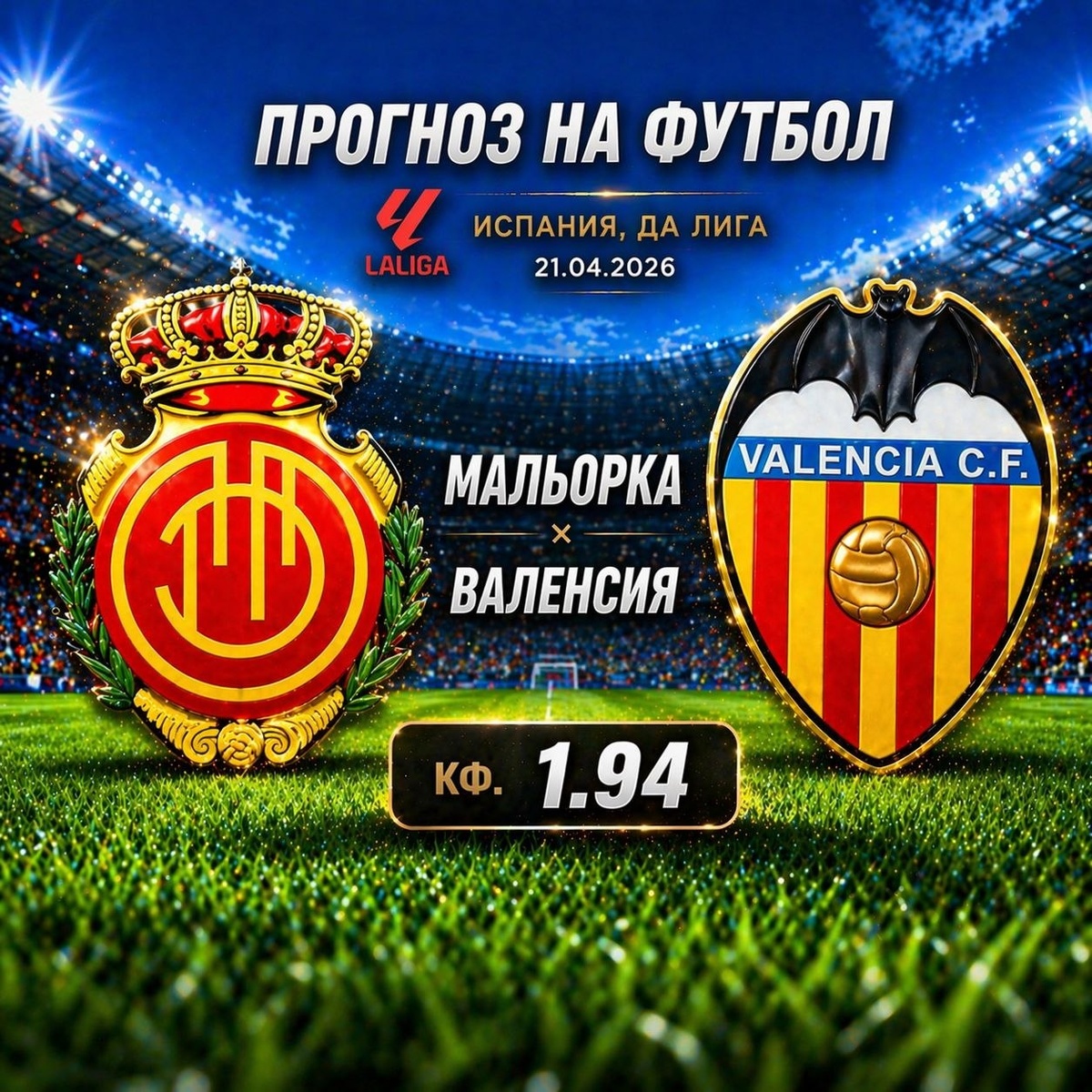Мальорка — Валенсия прогноз на футбол.