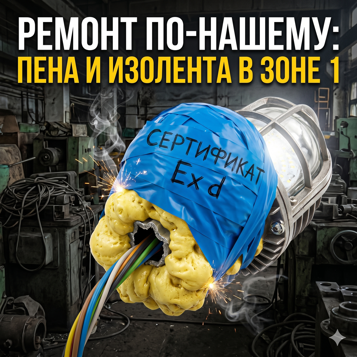 пена и изолента