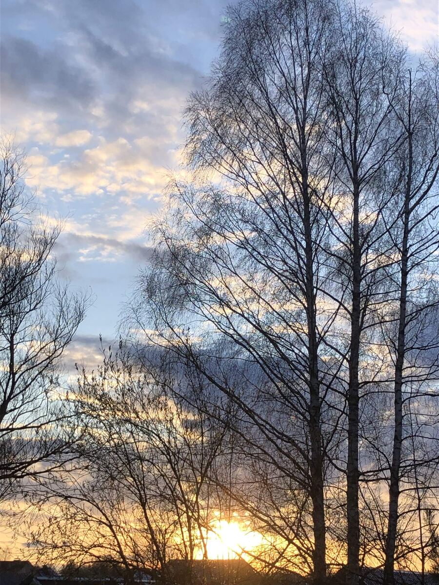 Закатное небо, фото автора.