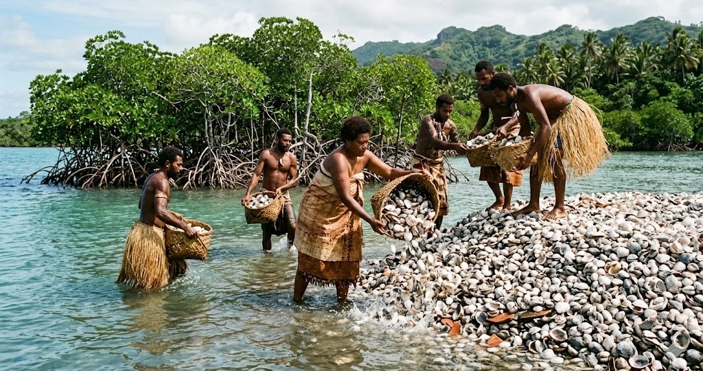 Жители Фиджи случайно насыпали искусственный остров из ракушек 1200 лет назад…