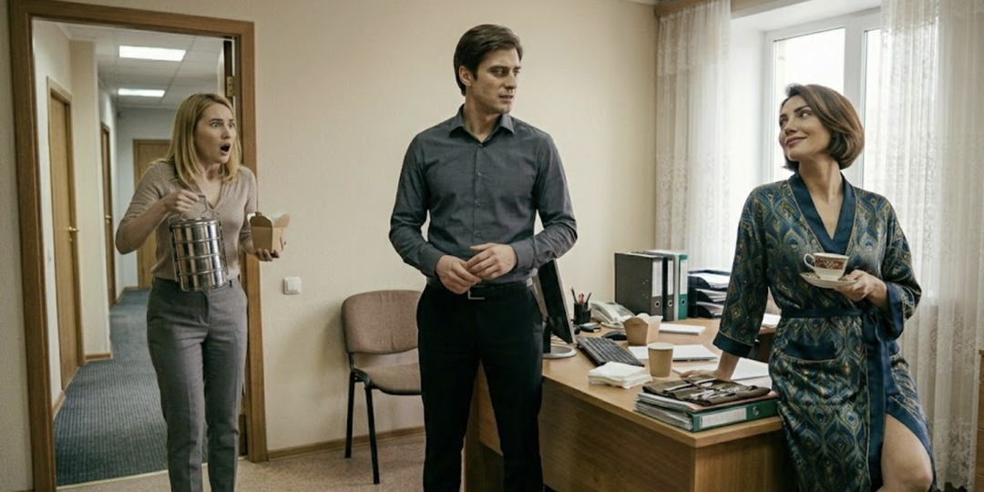 «Верочка, ты всё не так поняла!»: я принесла мужу обед на работу и застала в его кабинете женщину в моём халате