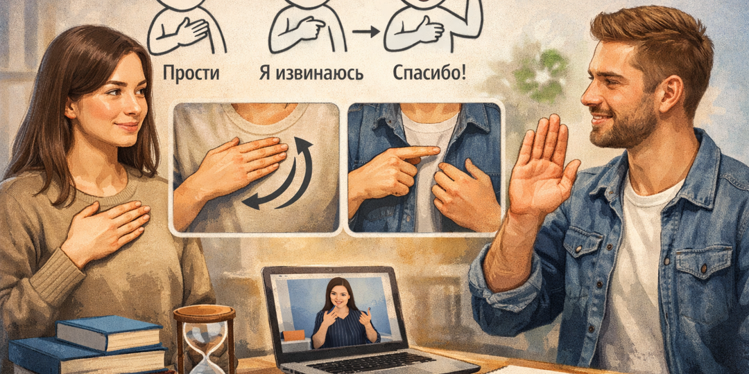 Как будет "прости" на языке жестов: как показать "извини" и "я извиняюсь" правильно