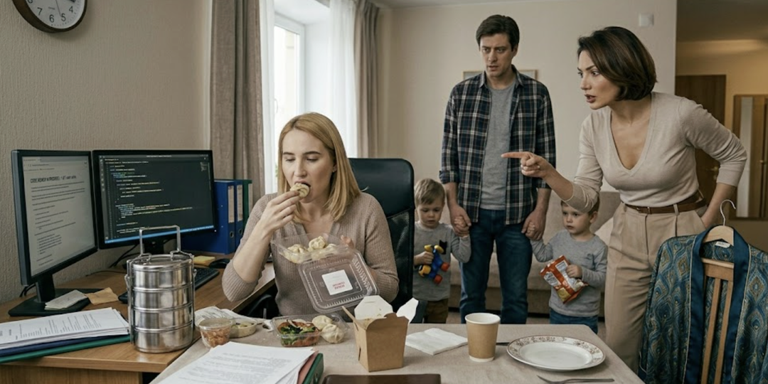 «Я с дороги, накрывай на стол!»: Сестра заявилась с семьей без приглашения, но ушла голодной