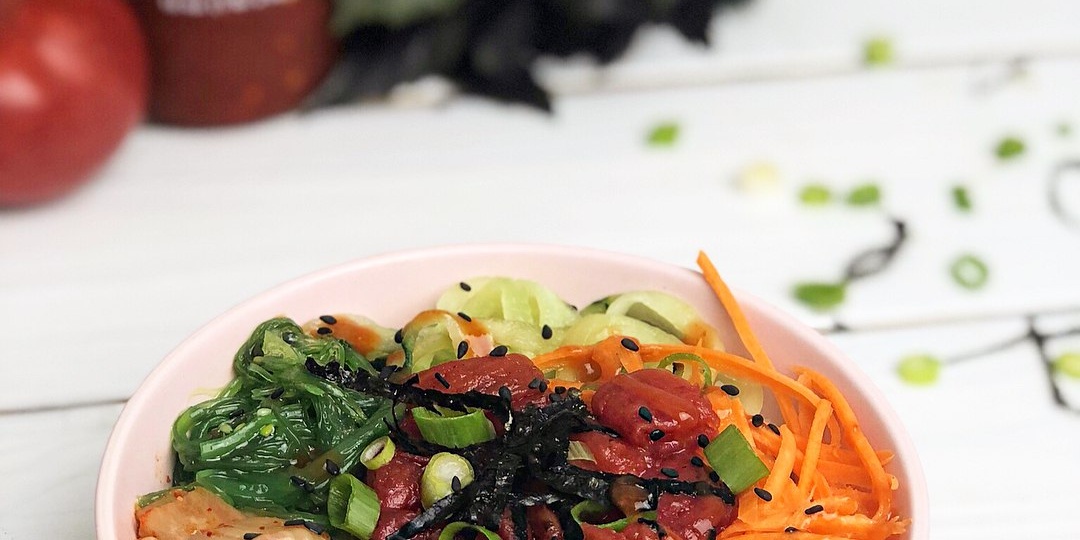 Поке боул с нетунцом из томатов: постный и веган рецепт