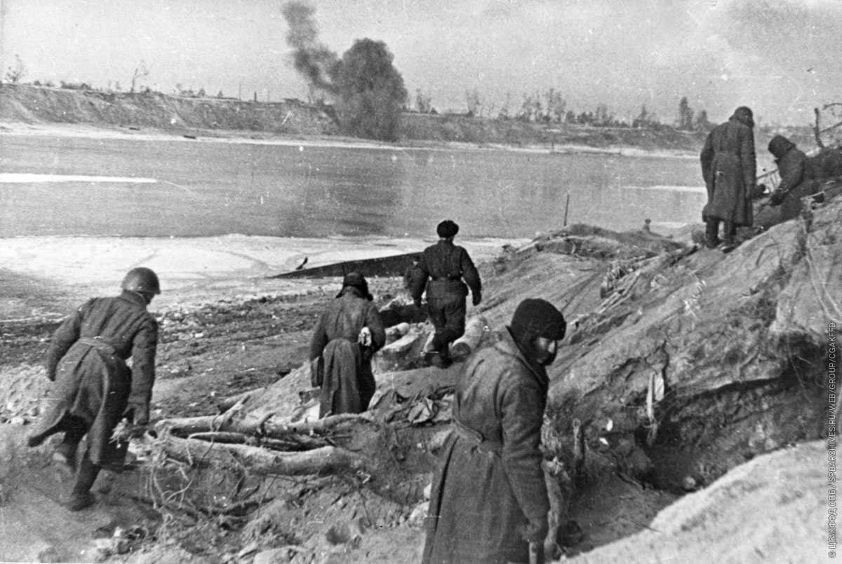 Вид на Невский пятачок. Фото конца 1941 года