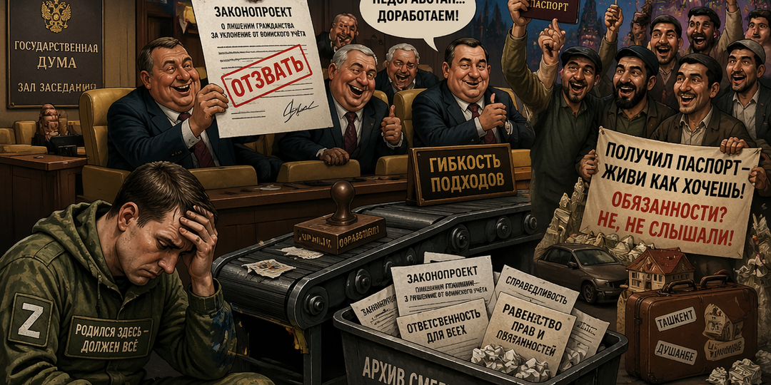 «Хотите зарабатывать в России — пожалуйста, а служить не надо»: Госдума разрешила «новым россиянам» не служить в армии