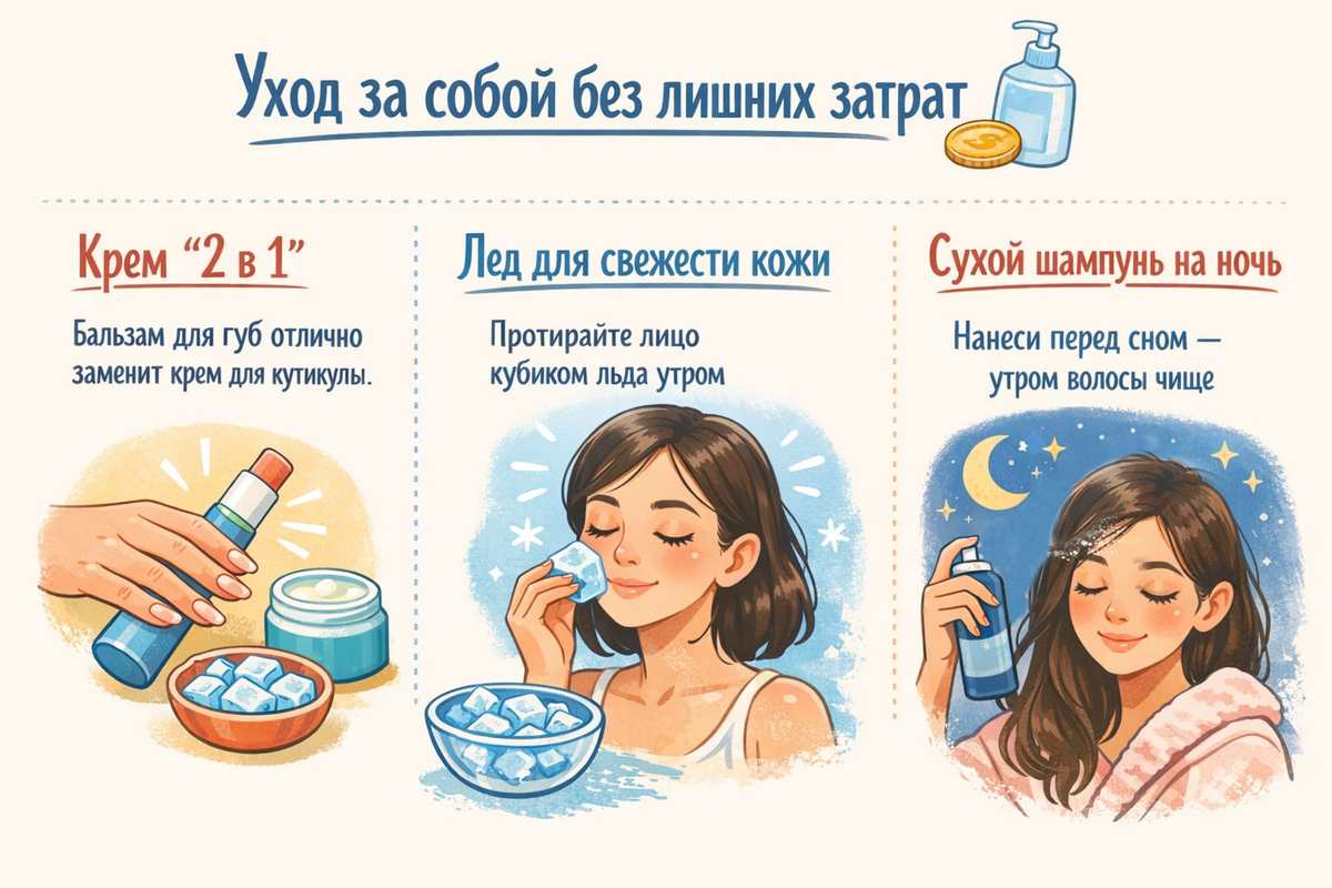 Уход за собой без лишних затрат