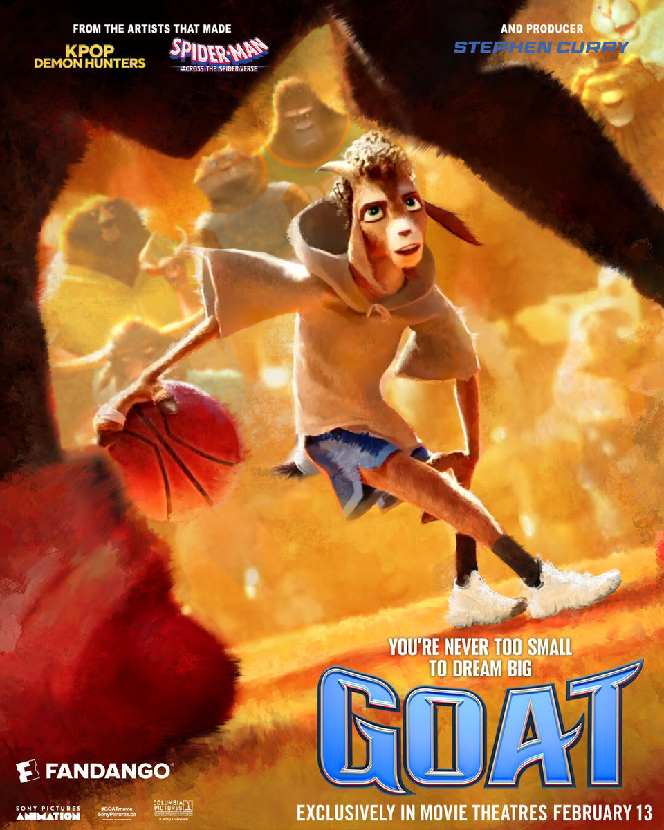 "GOAT: Мечтай по-крупному" 2026; Режиссёры: Тайри Диллихей, Адам Розетт"