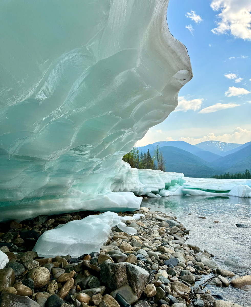 Остаток ледника на горном ключе