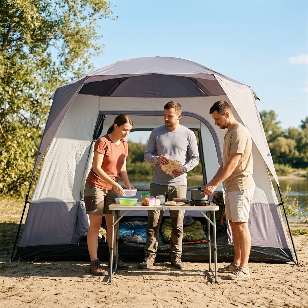 Идеальный кемпинговый шатер для большой компании