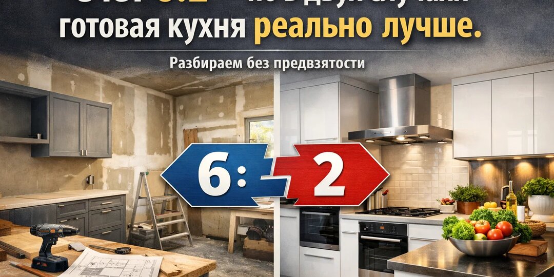 Кухня на заказ vs готовый гарнитур из магазина: честное сравнение по 8 параметрам