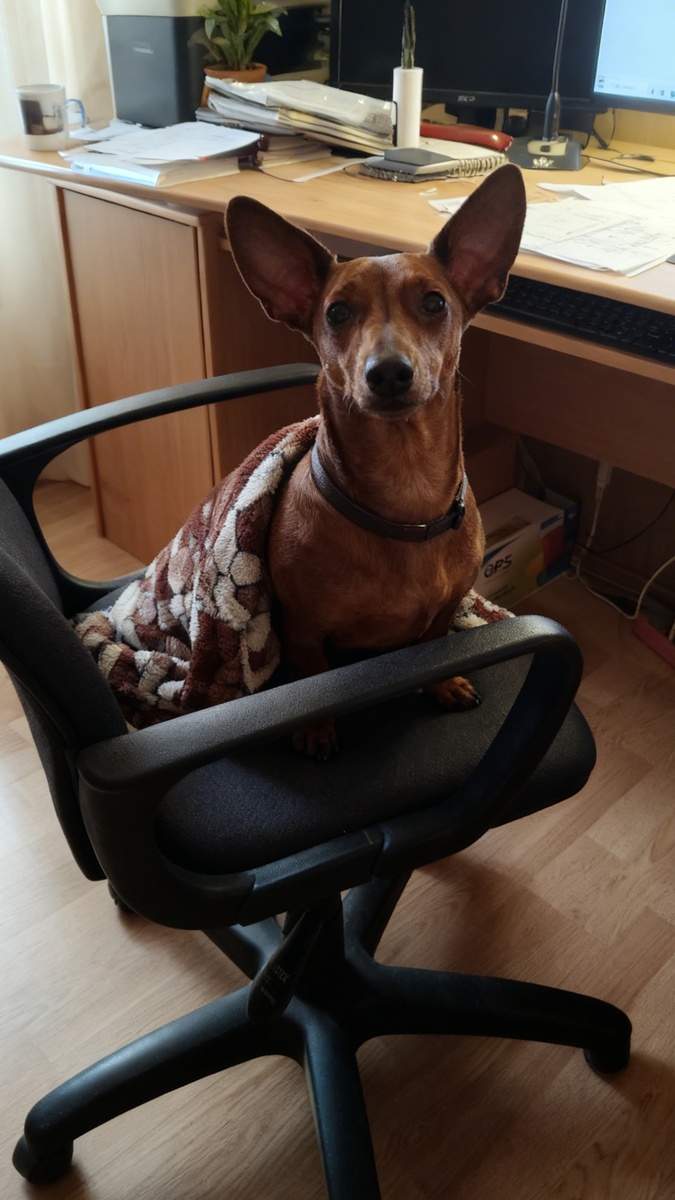 Ушки таксы, от увиденного встали дыбом